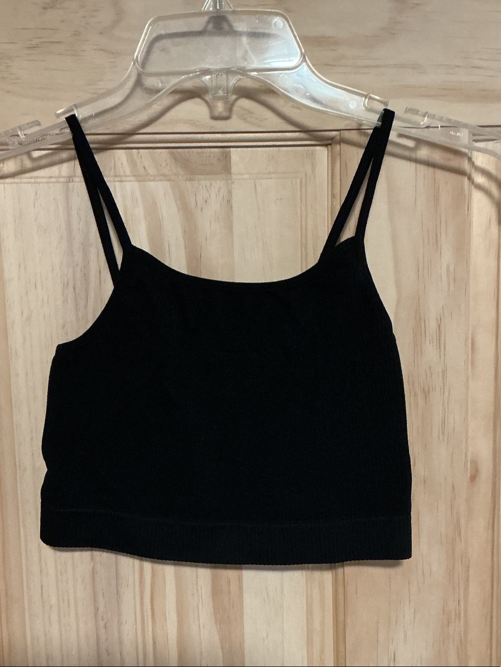 Black SINGLE -Strap Crop Tank Top - Women